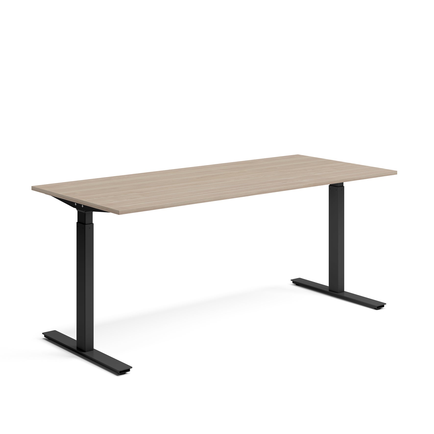 [8560838] Skrivbord el 180x80 cm Vit ask/Svart