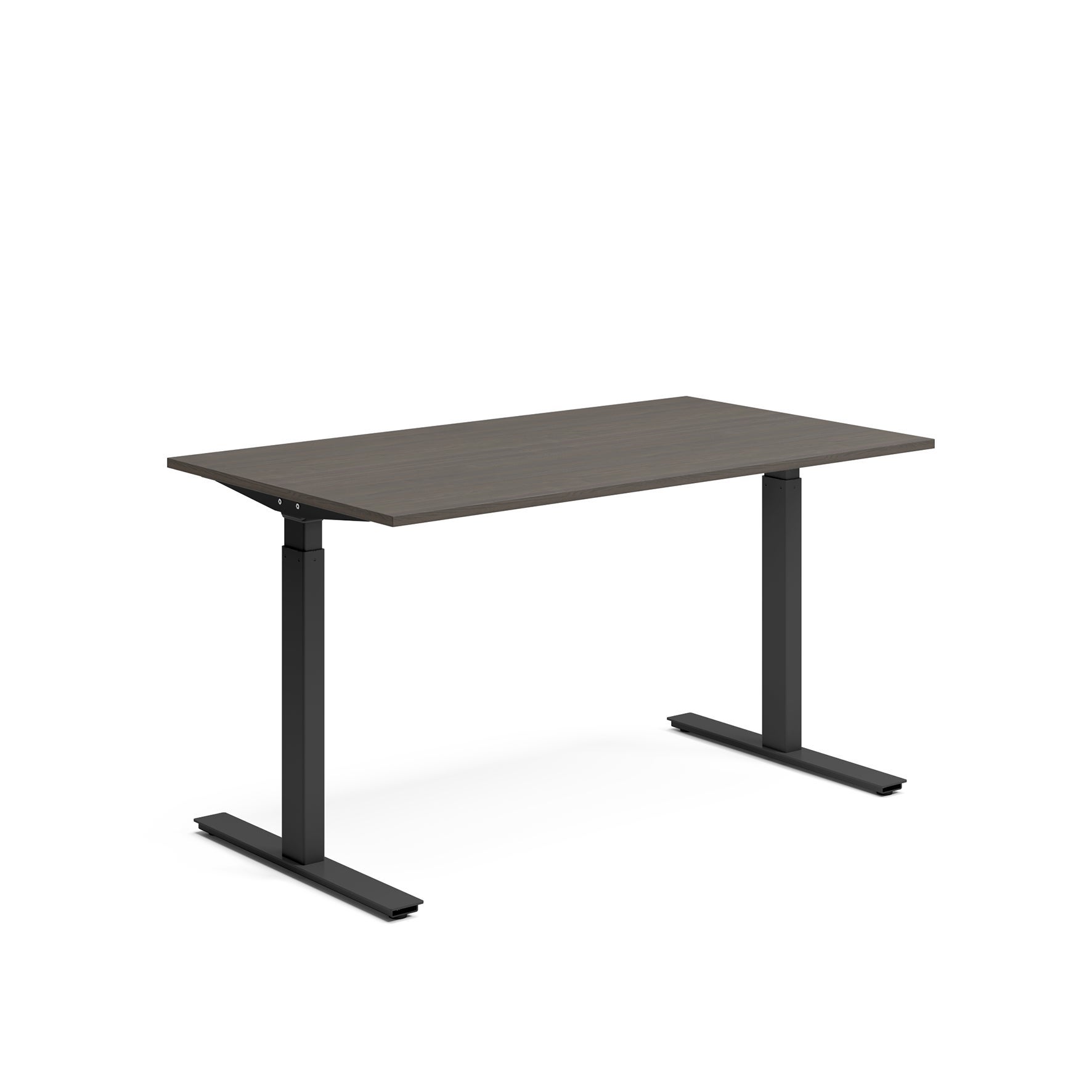 [8560793] Skrivbord el 140x80 cm Mörk ask/Svart