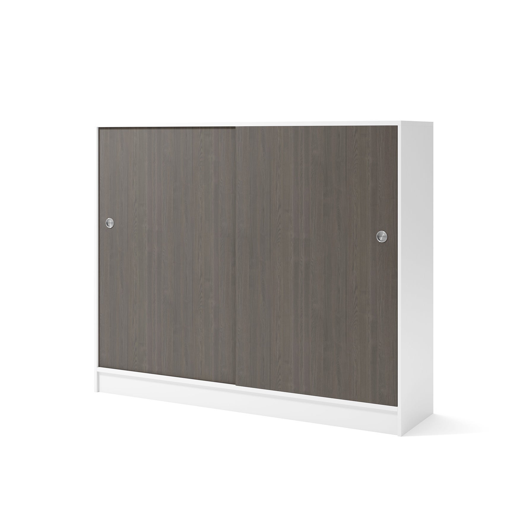 [8560939] Skåp 1600x415x1325 mm Vit/Mörk ask