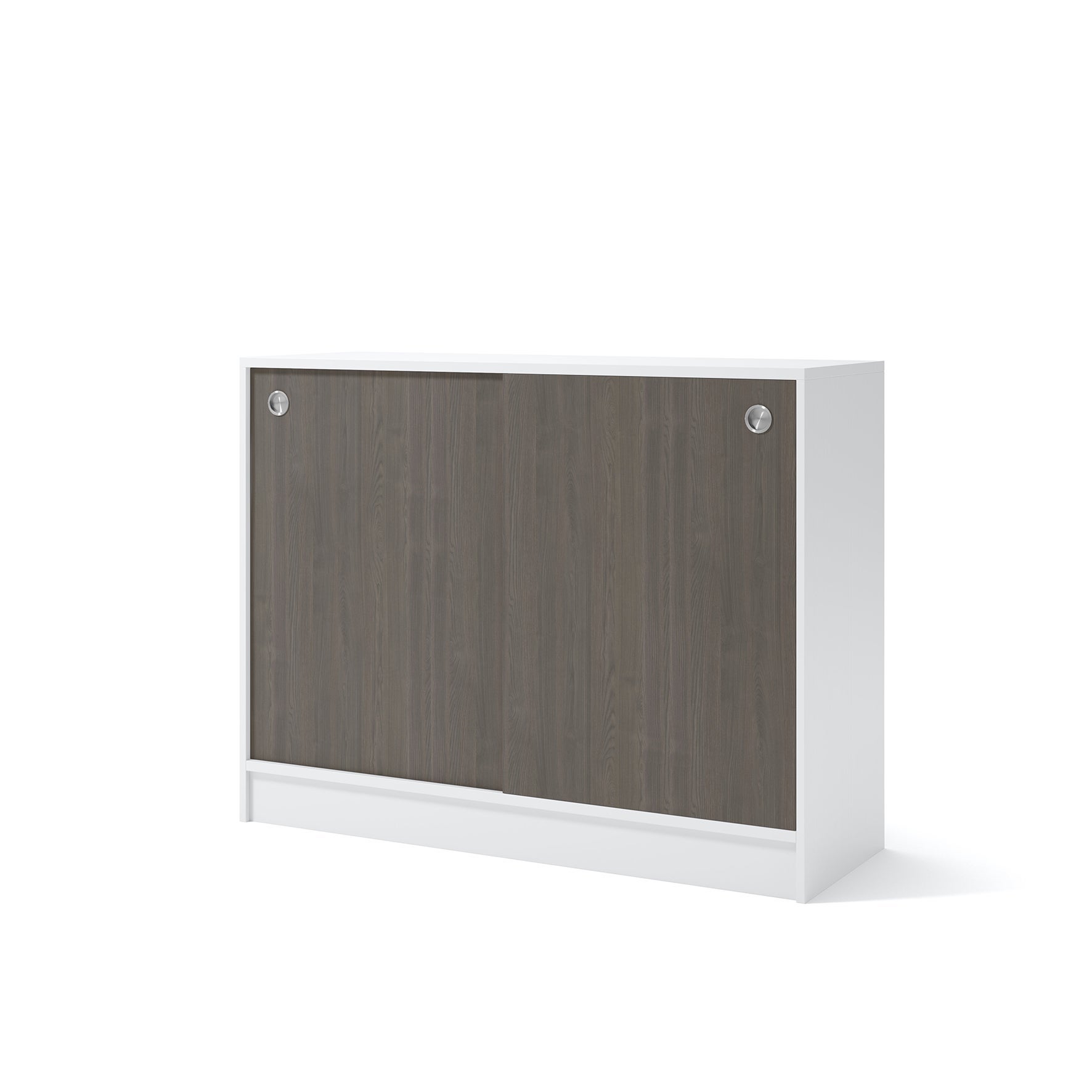 [8560947] Skåp 1200x415x925 mm Vit/Mörk ask