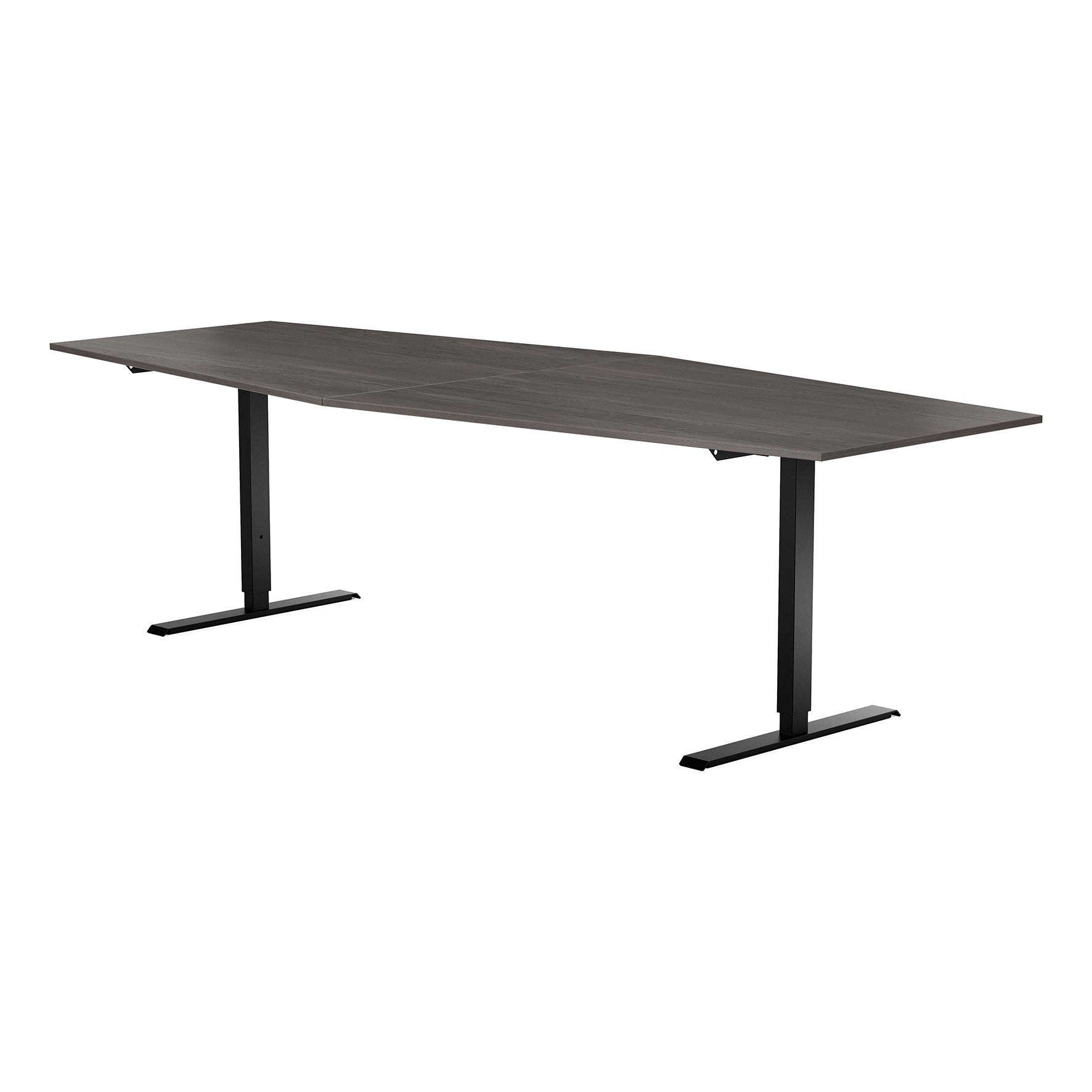 [8560861] Konferensbord 2800x1200x800 mm Mörk ask/Svart