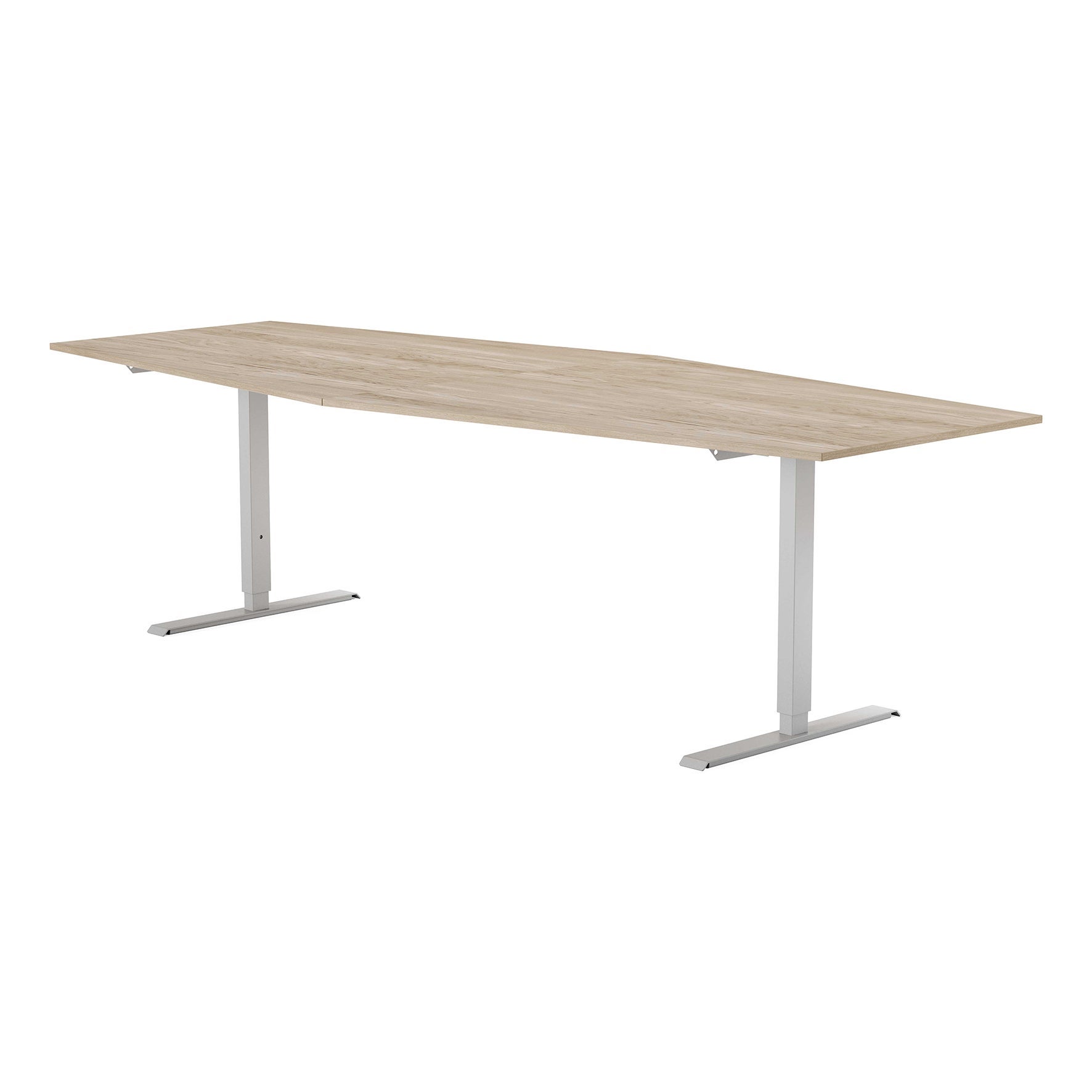 [8560869] Konferensbord 2800x1200 mm Vit ask/Silver
