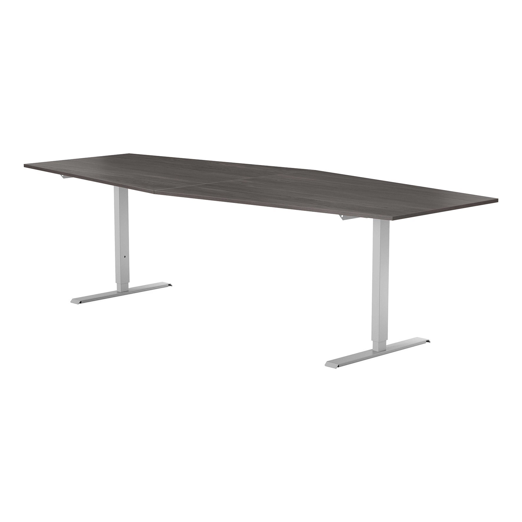 [8560870] Konferensbord 2800x1200 mm Mörk ask/Silver