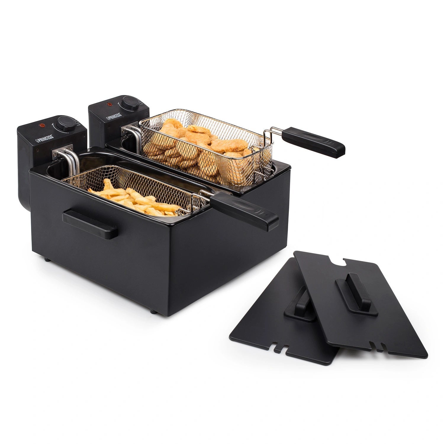 [8568093] Fritös dubbel Princess 2x3 liter 2x1800W