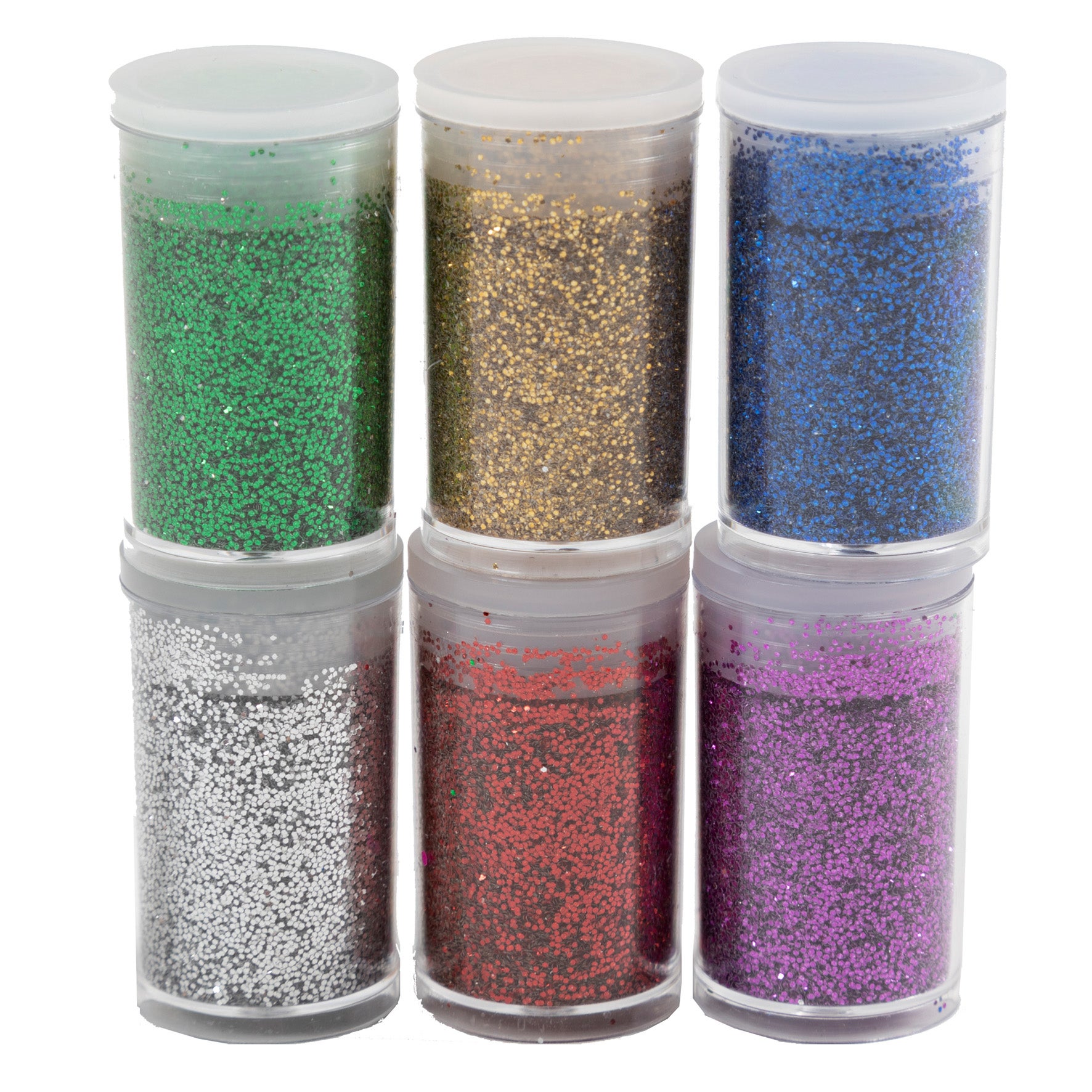 [8310308] Glitter Bio mixade färger 6x7ml
