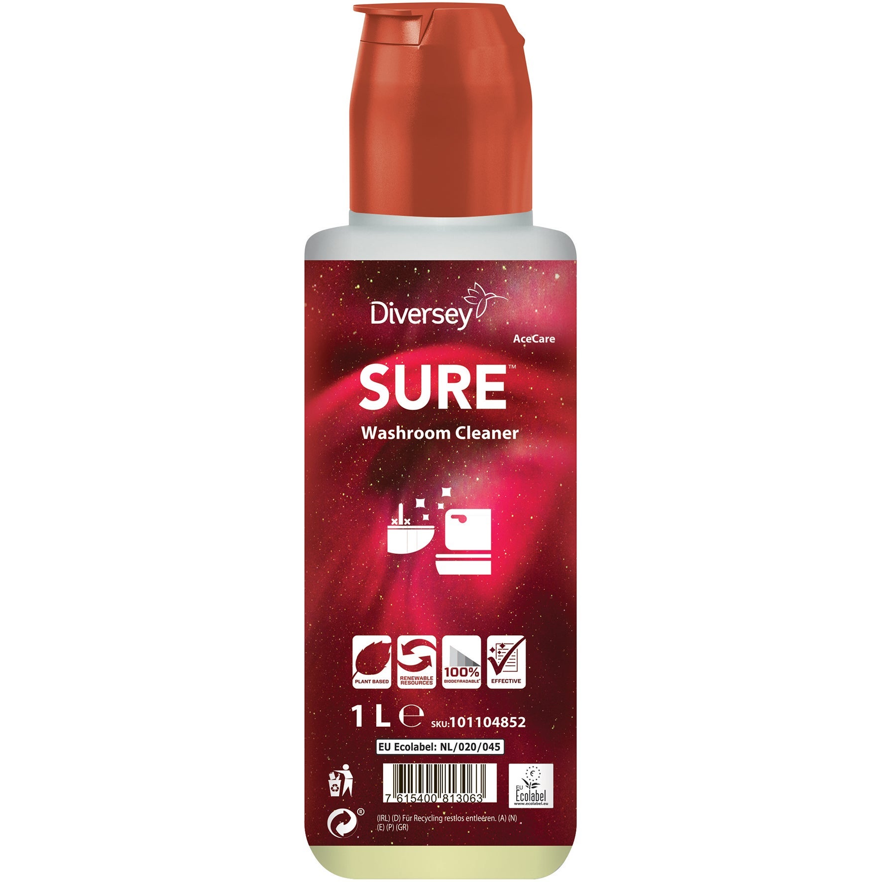 [8558514] Sanitetsrengöring SURE Washroom Cleaner 1 liter