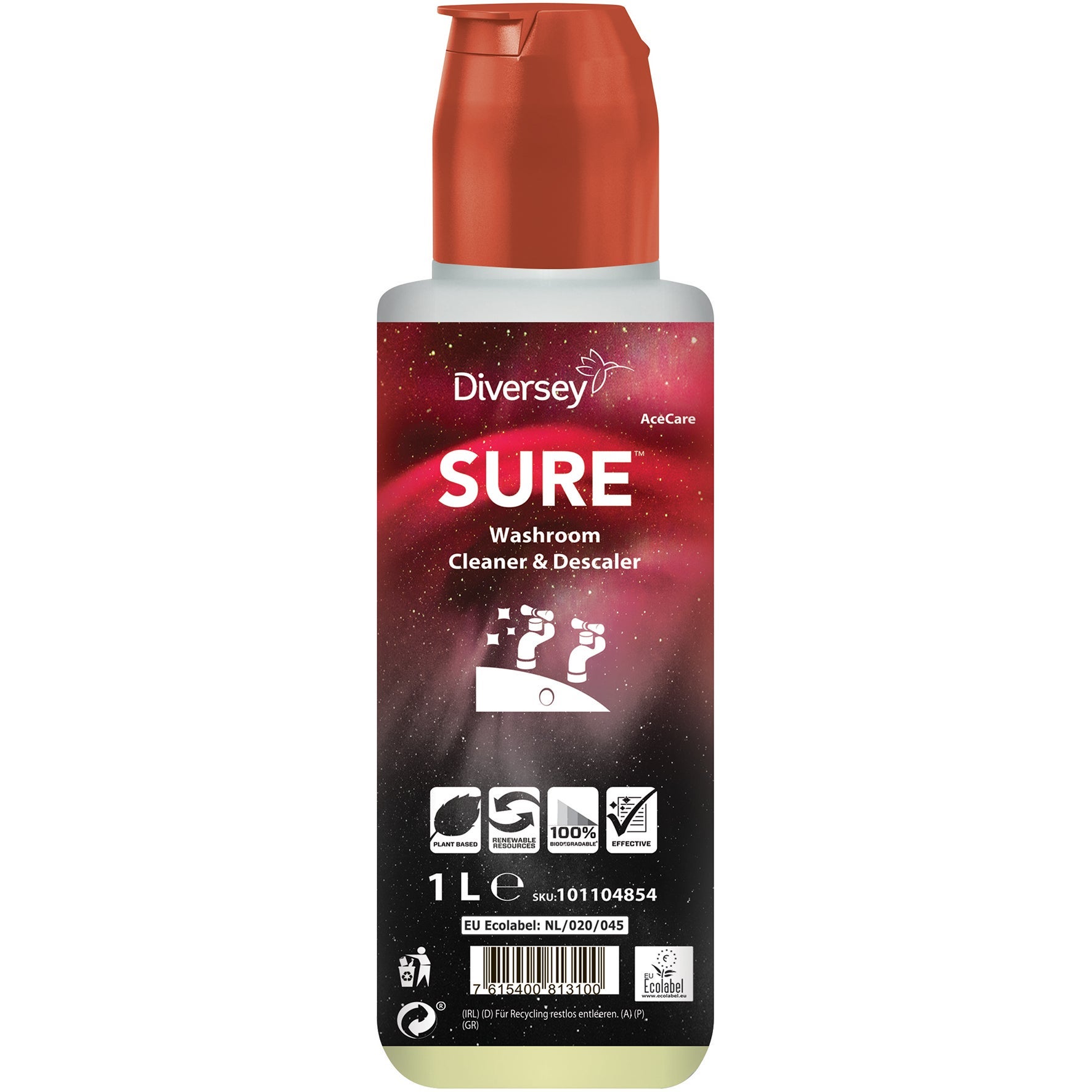 [8558515] Sanitetsrengöring SURE Washroom Cleaner & Descaler 1 liter