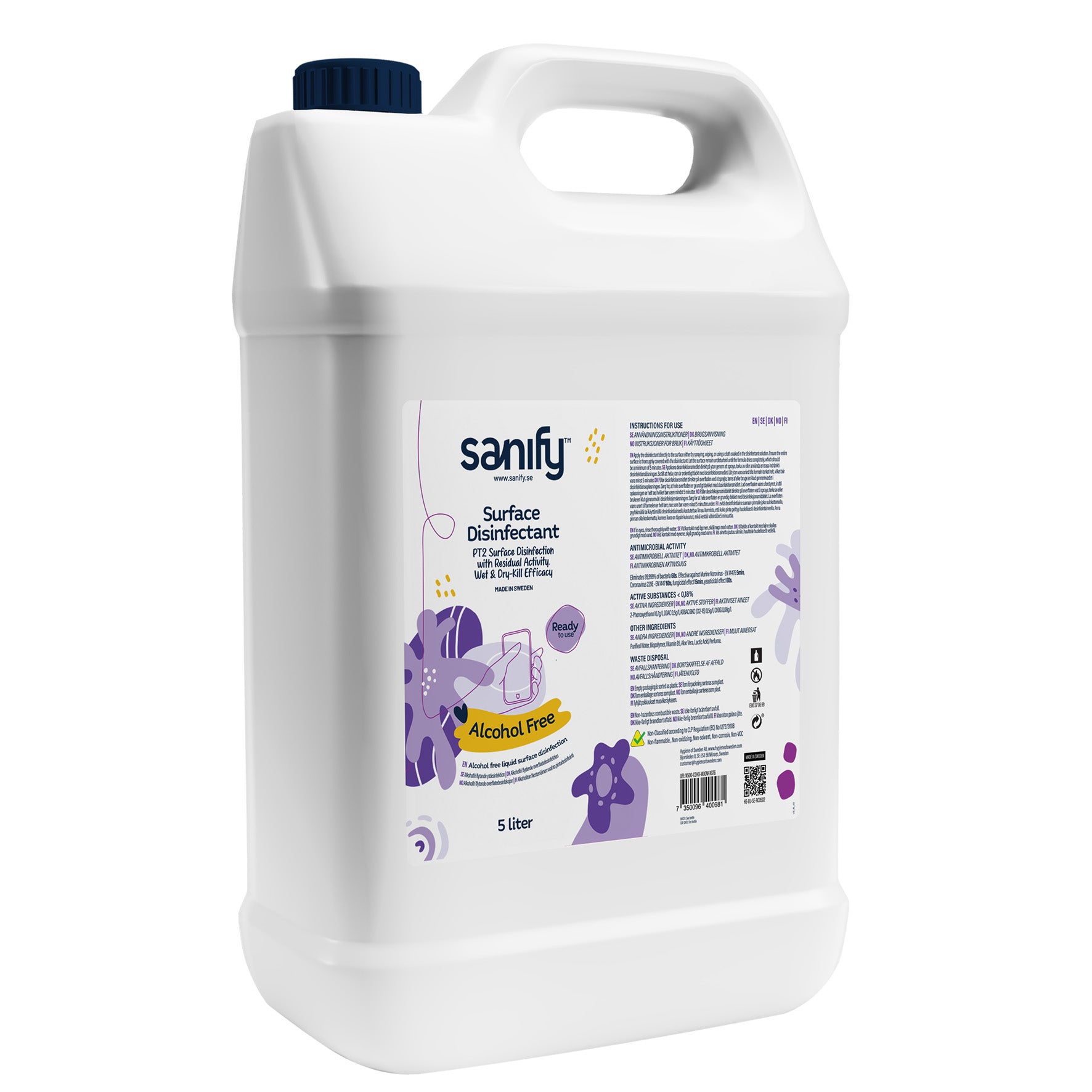 [8566065] Ytdesinfektion alkoholfri 5 liter