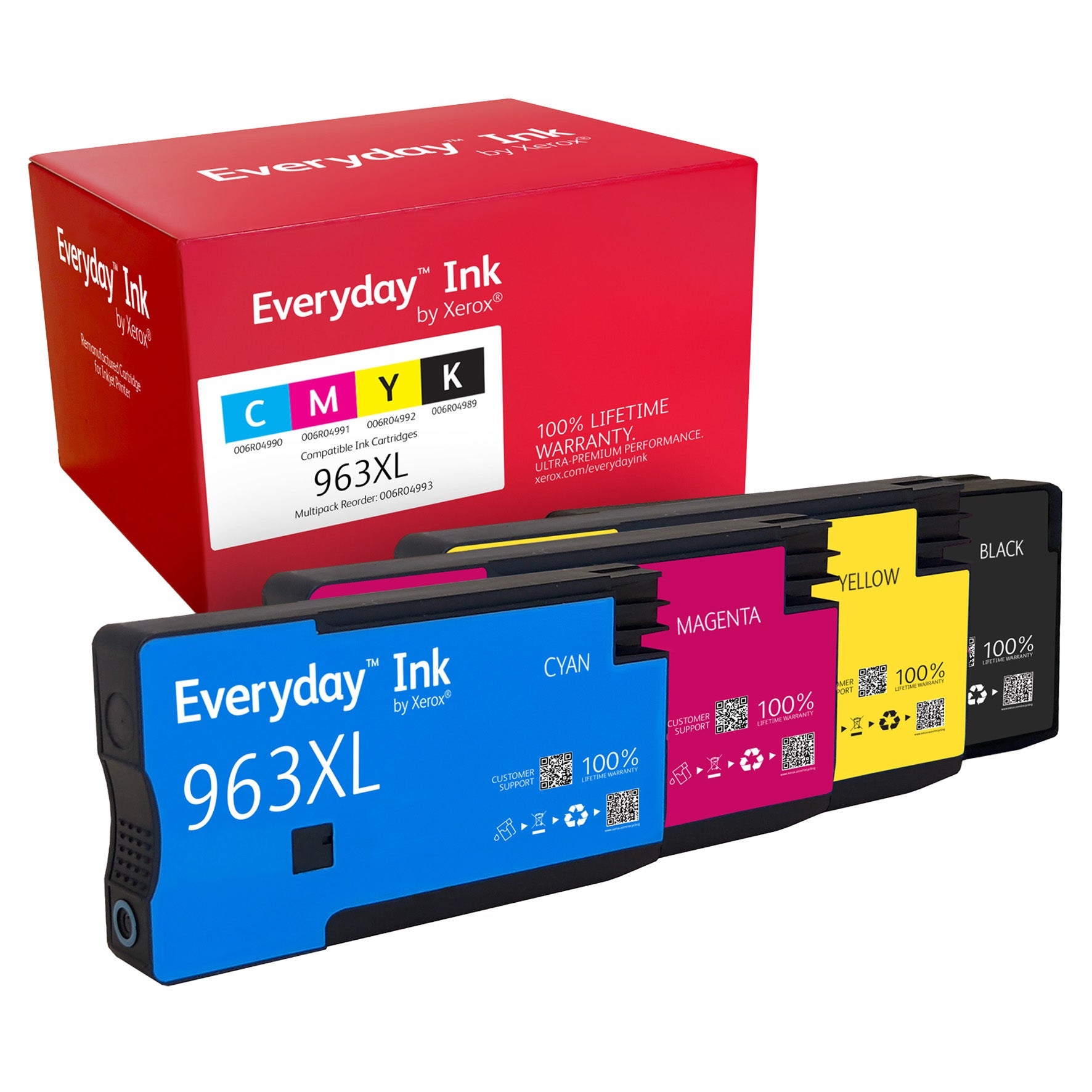[8568825] Bläckpatron Xerox Everyday 963XL CMYK 1,6k/2k