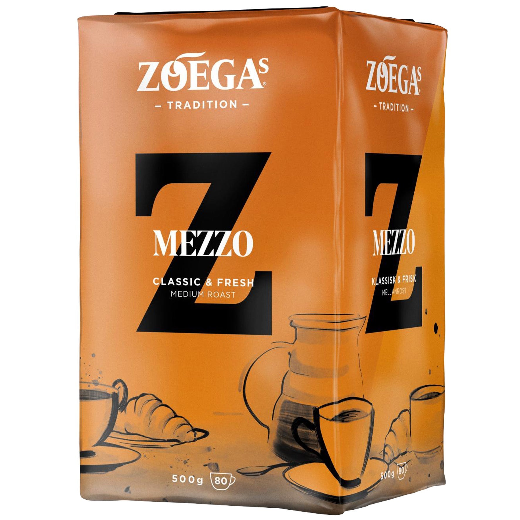 [8568557] Kaffe Zoégas Mezzo bryggkaffe vac 500 g