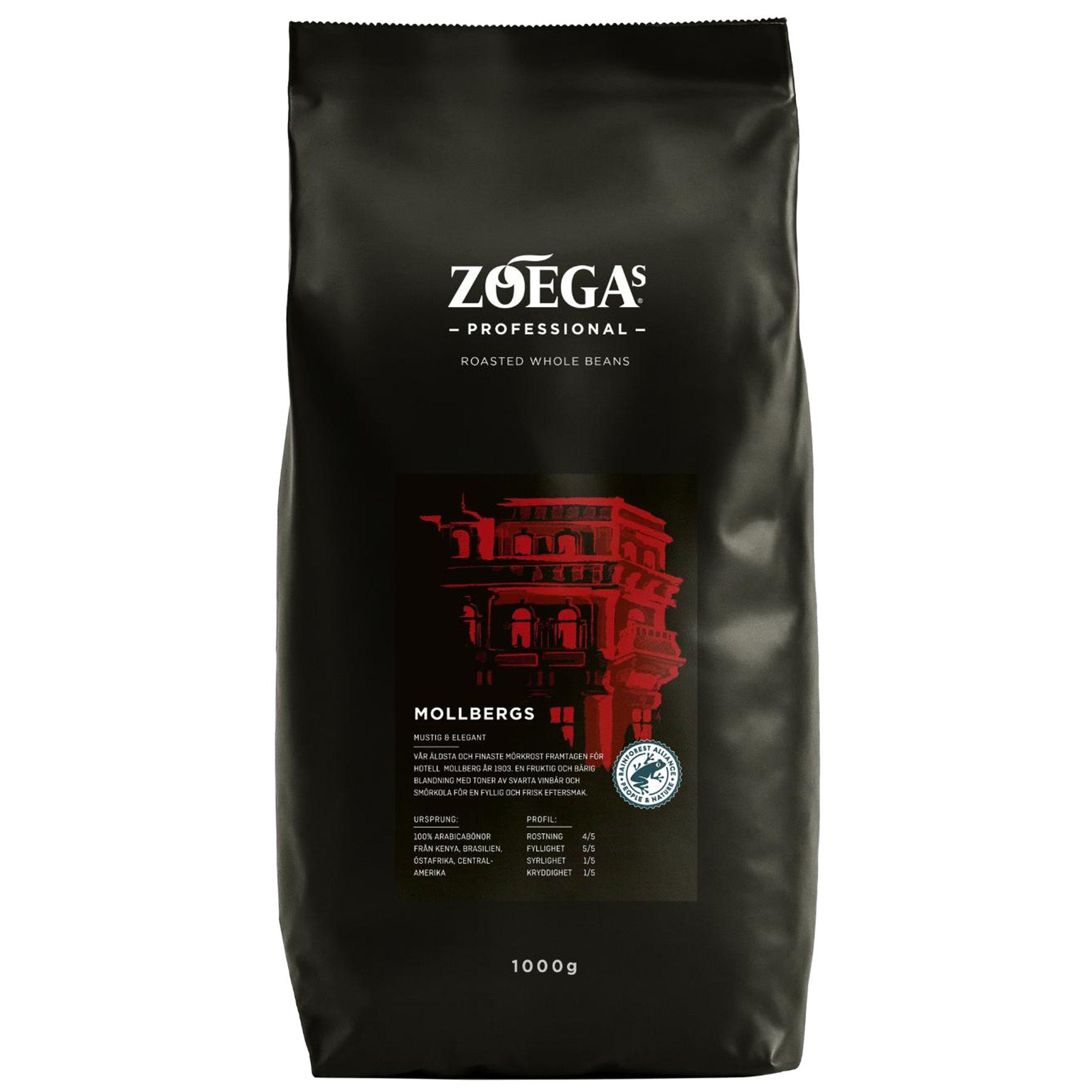 [8568548] Kaffe Zoégas Mollbergs hela bönor 1000 g