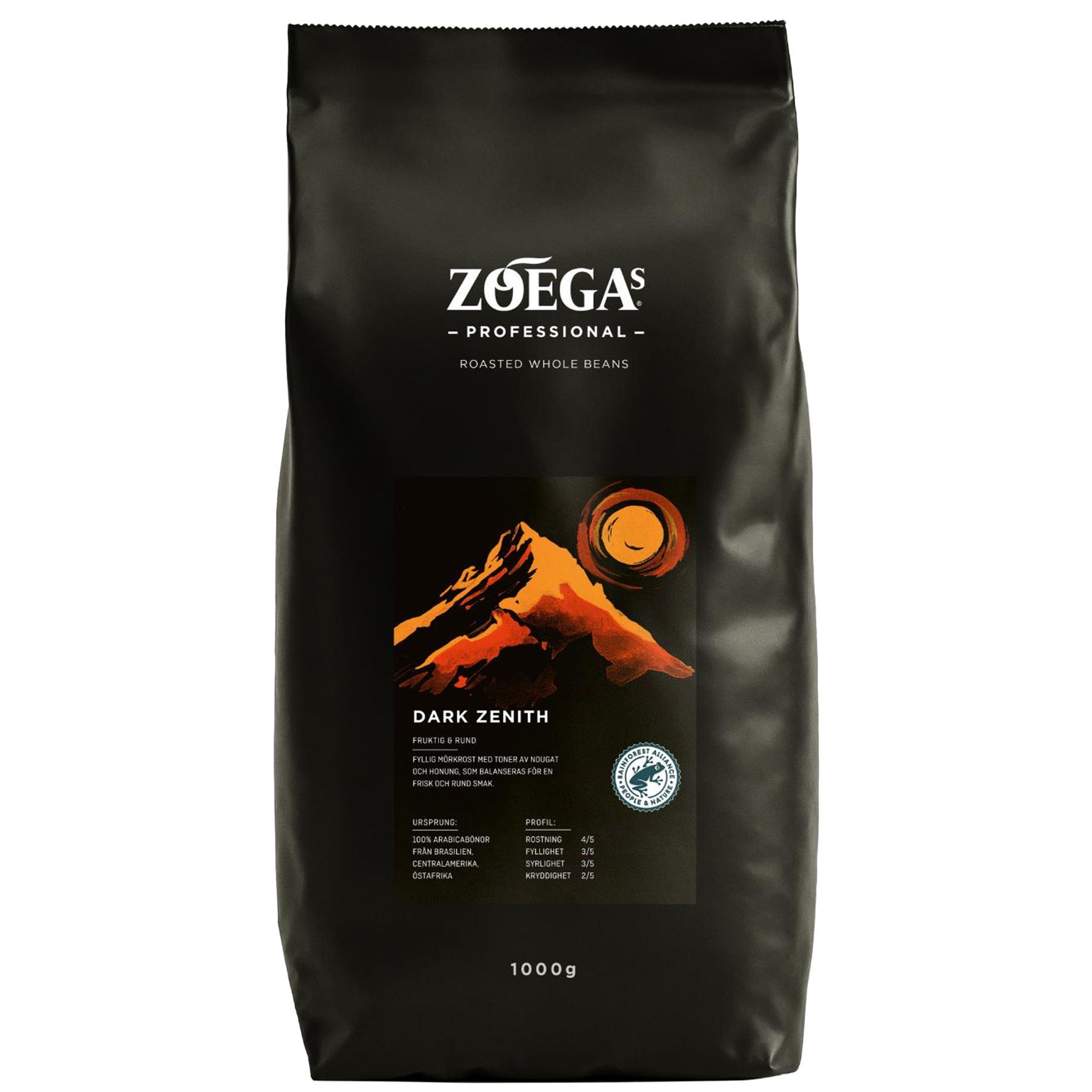 [8568550] Kaffe Zoégas Dark Zenith hela bönor 1000 g